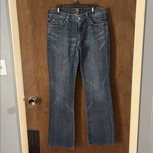 Women’s Dark Blue Boot Cut Jeans - Classic Bootleg Style